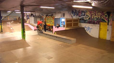 riding at indoor skatepark youtube