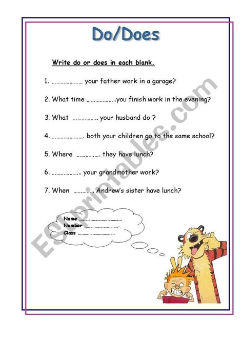 english worksheets dodoes