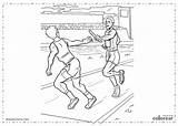 Atletismo Testigo Relevos sketch template