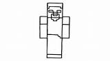 Herobrine Minecraft Drawing Draw Drawings Paintingvalley sketch template