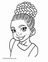Coloring African American Pages Children Popular sketch template