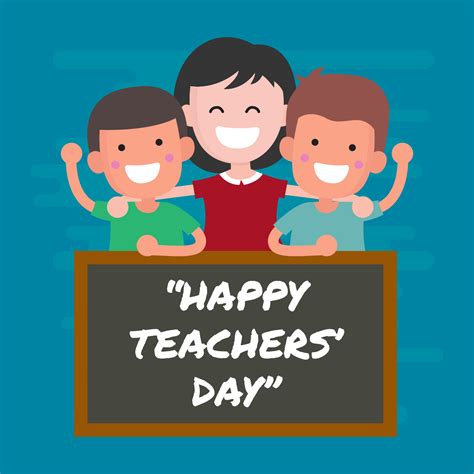 happy teachers day greeting vector illustration  vector art