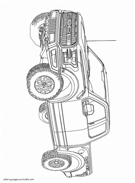 pickup truck coloring pages ford raptor coloring pages printablecom