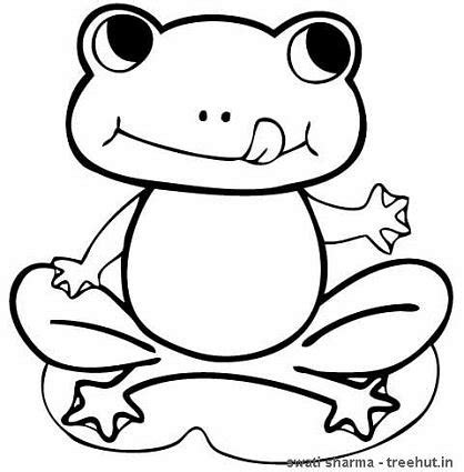 cute frogs colouring pages