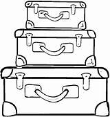 Suitcases Suitcase Koffer Maletas Colorare Valigie Disegno Maleta Ausmalbilder Supercoloring Valigia Ausmalbild Viaje Ausdrucken Counseling Malas Kleidung Schuhe Pintar Offener sketch template