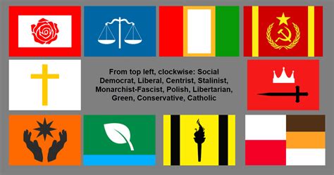 flags  political parties   fictional european country