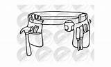 Belt Tool Clip Clipart Tools Toolbelt Cliparts Clipground Library Sketch sketch template