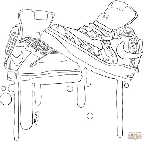 nike coloring pages nike sneakers coloring page  printable coloring