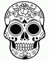 Coloring Pages Adults Skull Skulls Print Popular Kids sketch template