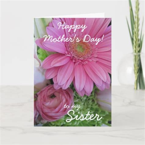 happy mothers day sister card zazzlecom