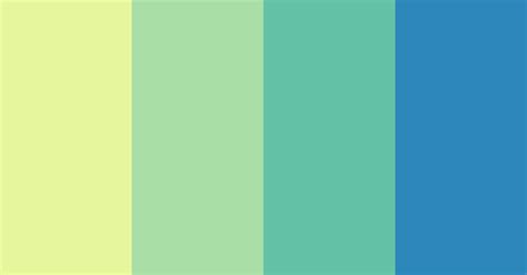 Flat Blue Green Pie Chart Color Scheme Blue