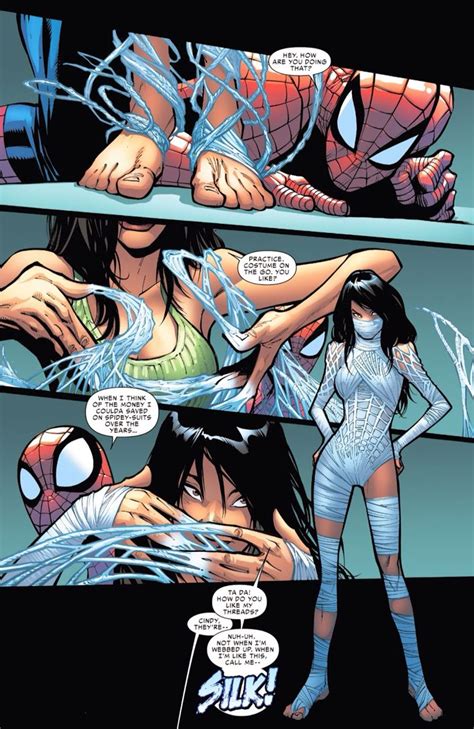 silk and spiderman silk marvel comics superhero comic