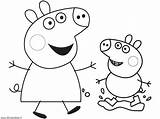 Coloring Pig Peppa Pages Muddy Odwiedź Colorear Choose Board sketch template