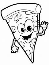 Pizza Coloring Pages sketch template