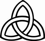 Symbol Triquetra Line Trinity Clip Celtic Knot Holy Symbols Christian Outline Irish Graphic Sweetclipart sketch template