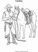 Cowboy Icolor Bucking Cowgirl Coloringhome Coloriages Kleurplaten Paarden Printablecolouringpages sketch template
