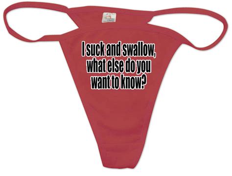 I Suck And Swallow Thong Bewild