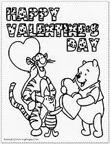 Coloring Pages Disney Valentines Printable Valentine Pooh Winnie Color Cartoon Happy Sheets Library Clipart Cartoons Drawings Getcolorings Popular sketch template