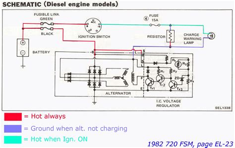 alternator wiring diagram    alternator wiring diagram  fuse panel diagram