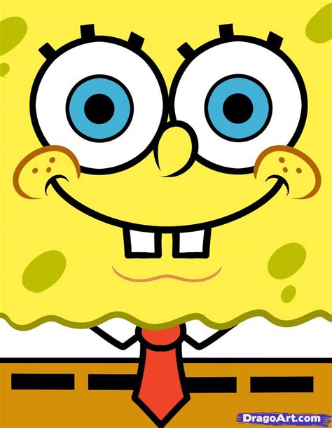 draw spongebob easy step  step nickelodeon characters