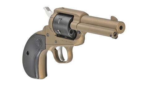 ruger wrangler lr burnt bronze cerakote  barrel wbirdshead synthetic grip revolver