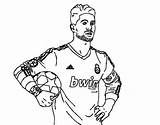 Madrid Ramos Sergio Real Coloring Soccer Player Pages Sheet Colorear Color Rabbit Playing Cute Book Famous sketch template