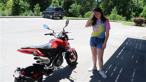 Girlfriend Rides Motorcycle Youtube