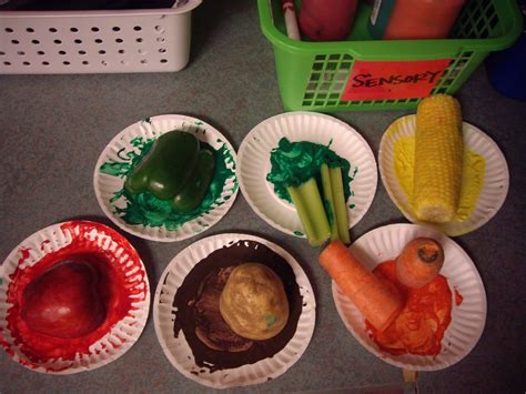 fun snacks  kids preschool food vegetable crafts food themes
