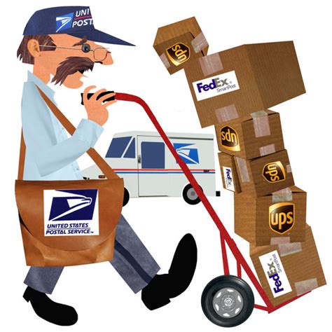 for fedex and ups a cheaper route the post office wsj