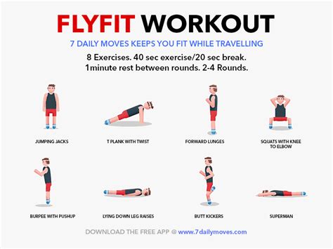 pin on 7 daily moves workouts