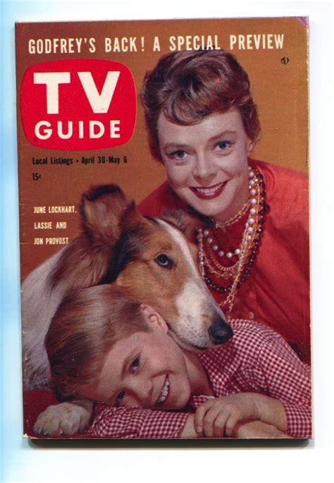 tv guide september april 30 1960 lassie no label high grade 1960