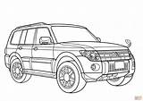 Mitsubishi Coloring Pages Pajero Suv Drawing Color Evo Printable Eclipse Paper Main Print Skip sketch template