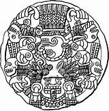 Aztec Warrior Death Getcolorings Getdrawings sketch template