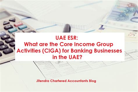 uae esr core income group activities ciga  banking businesses