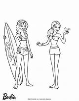 Coloring Pages Barbie Malibu Beach Mermaid Color Merliah Fallon Colouring Hellokids 84kb Tale Printable sketch template