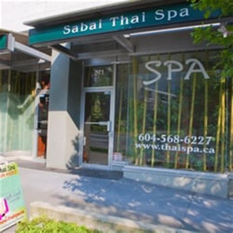 sabai thai spa massage vancouver bc yelp
