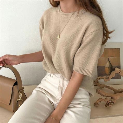 aesthetic neutral fashion beige outfit fashion