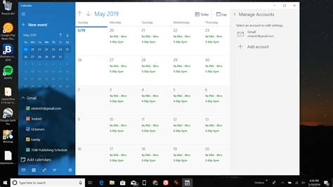 google calendar   windows desktop