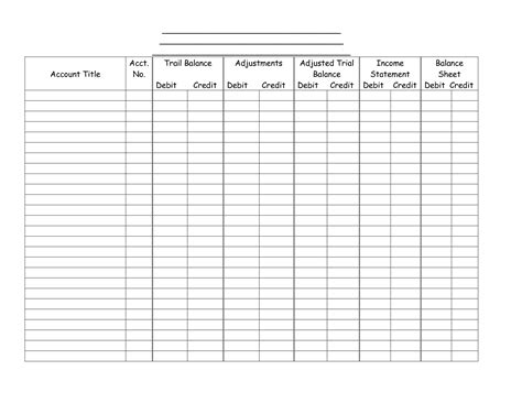 accounting worksheet excel spreadsheet template accounting worksheets