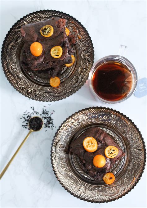 earl grey infused chocolate brownies  kumquats flavorful recipes chocolate brownies food