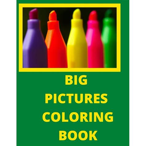 coloring books large print big pictures coloring book