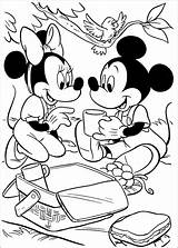 Minnie Mouse Coloring Pages Print Mickey Forget Supplies Don sketch template