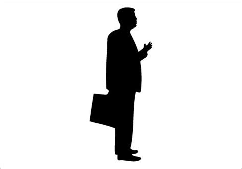 businessman silhouette vector standing pose and having conversation silhouette graphics