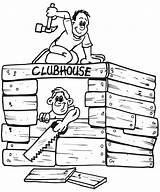 Clubhouse Coloring Pages Fun Family Turn Into Their Build Kids Color Ll Lot Getcolorings They Book Popular sketch template
