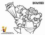 Bowser Bros Library Coloringhome sketch template
