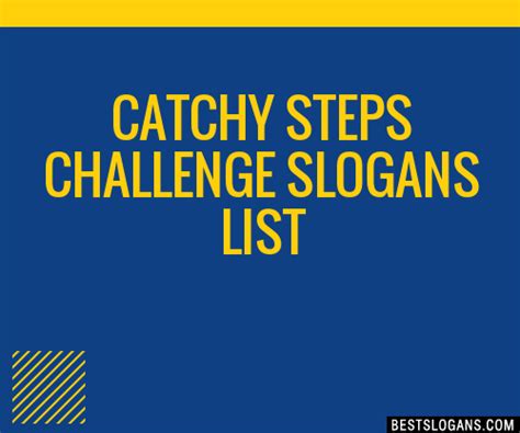 catchy steps challenge slogans  generator phrases taglines