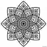 Coloring Medallion Mandala Indian Pages Adult Printable Print Book sketch template