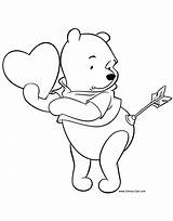 Coloring Valentines Pages Pooh Disney Bear Valentine Winnie Printable Teddy Mickey Mouse Color Drawing Colouring Poo Sheets Kids Baby Number sketch template