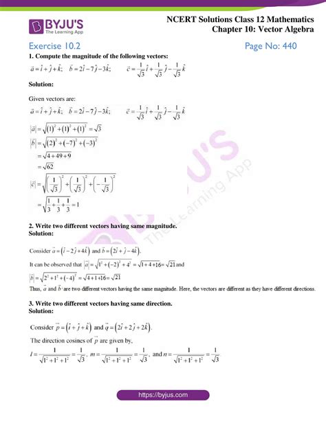 ncert solutions class  maths chapter  vector algebra