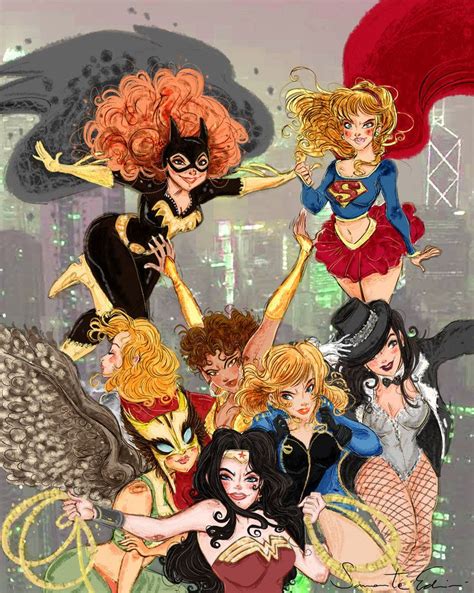Dc Girls By Samycat Girl Superhero Dc Comics Comics Girls